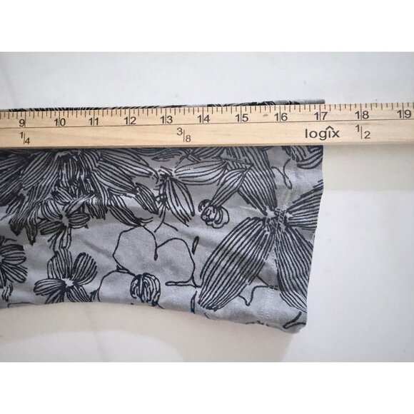 Bryn Walker Midi Dress Womens Size S Gray Floral Casual Fall - Picture 12 of 13